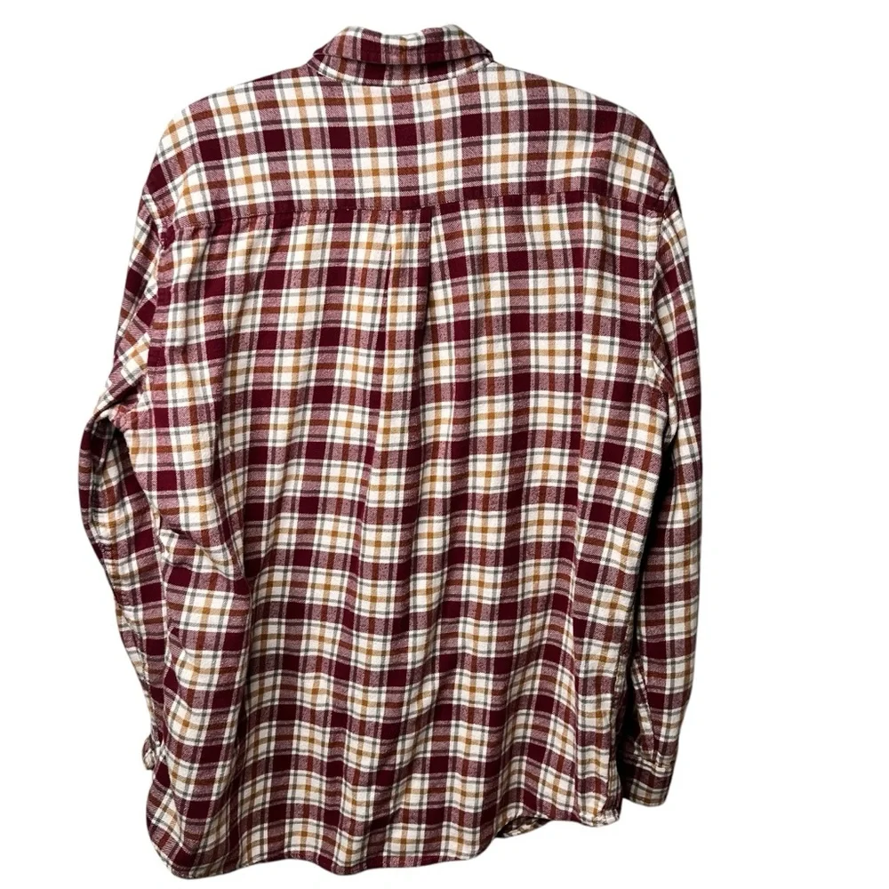 Croft & Barrow Shirt Men's Large Button-Down‎ Flannel Plaid Casual Multicolor